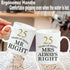 25th Wedding Coffee Mugs Set